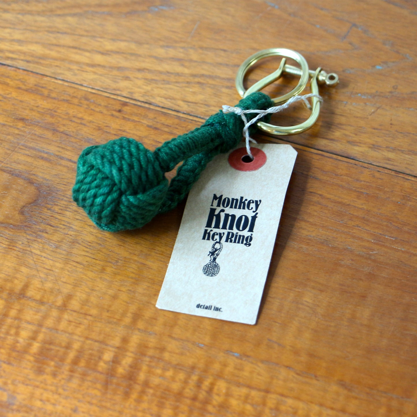 Monkey Knot Keyring green モンキーノット キーリング  グリーン