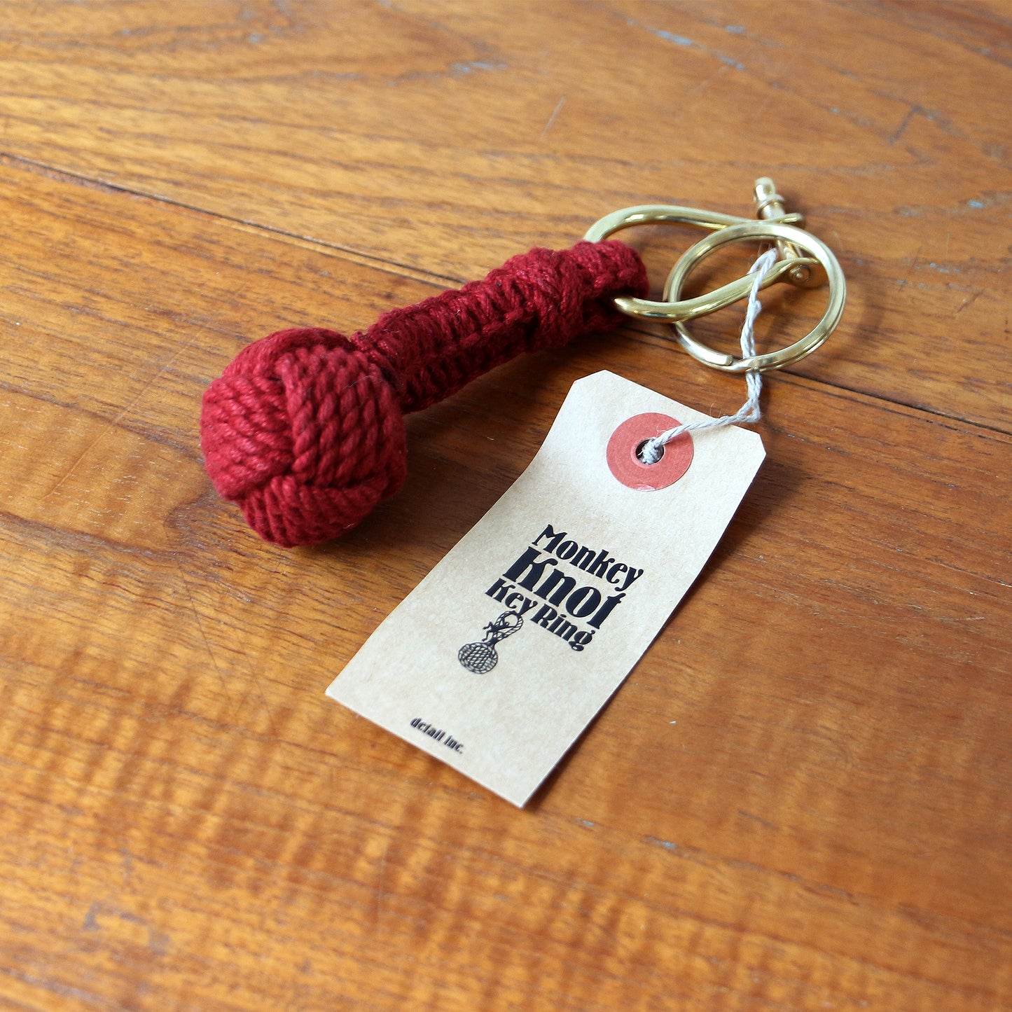 Monkey Knot Keyring red モンキーノット キーリング  レッド