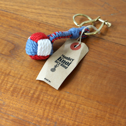 Monkey Knot Keyring tricolor モンキーノット キーリング  トリコロール