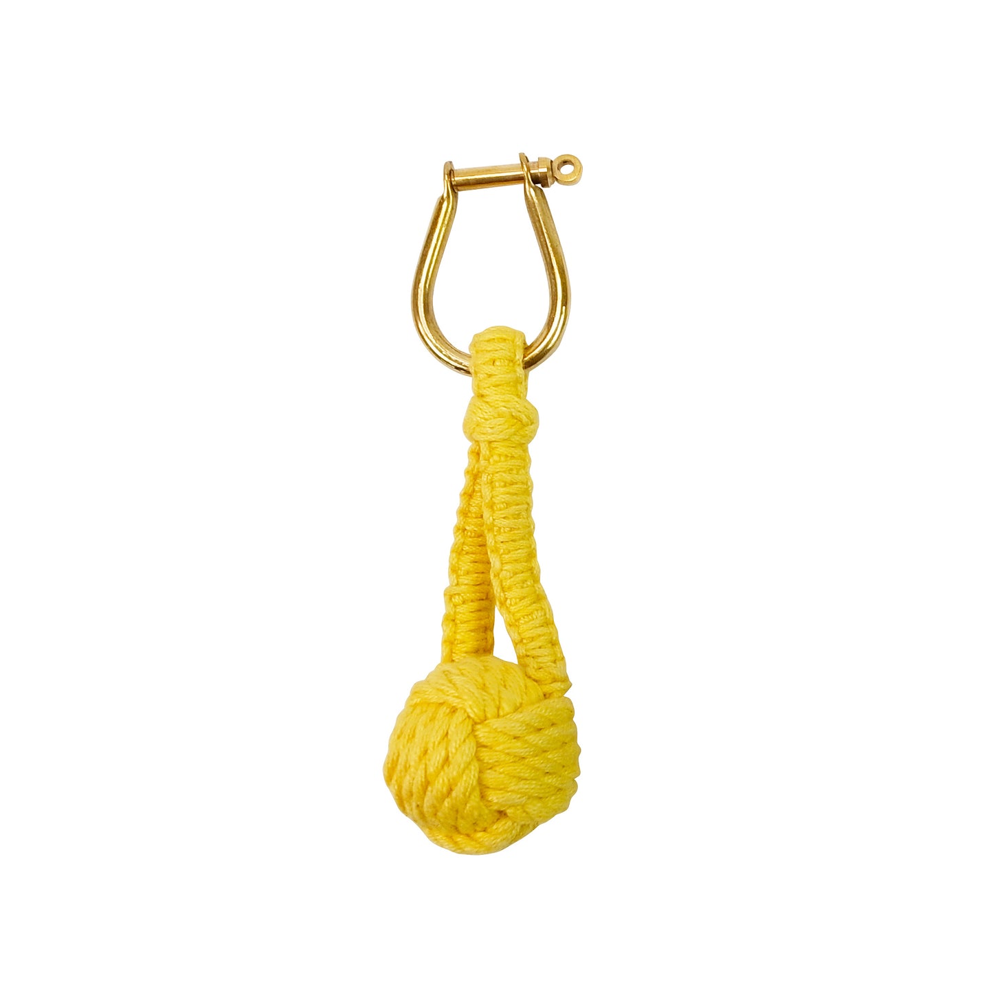 Monkey Knot Keyring yellow モンキーノット キーリング  イエロー