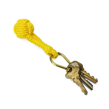 Monkey Knot Keyring yellow モンキーノット キーリング  イエロー