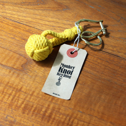 Monkey Knot Keyring yellow モンキーノット キーリング  イエロー