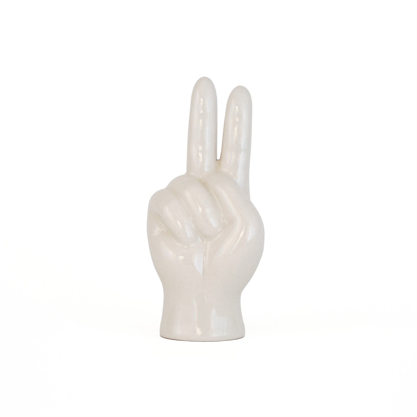 Porcelain Hand Objet Peace 陶器のハンドオブジェ ピース