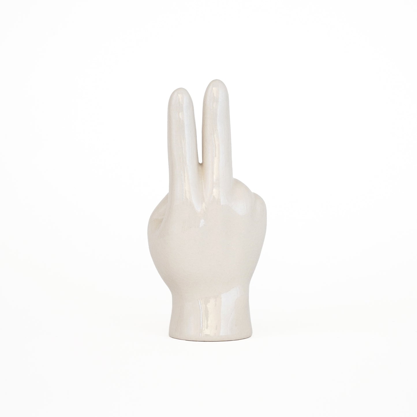 Porcelain Hand Objet Peace 陶器のハンドオブジェ ピース