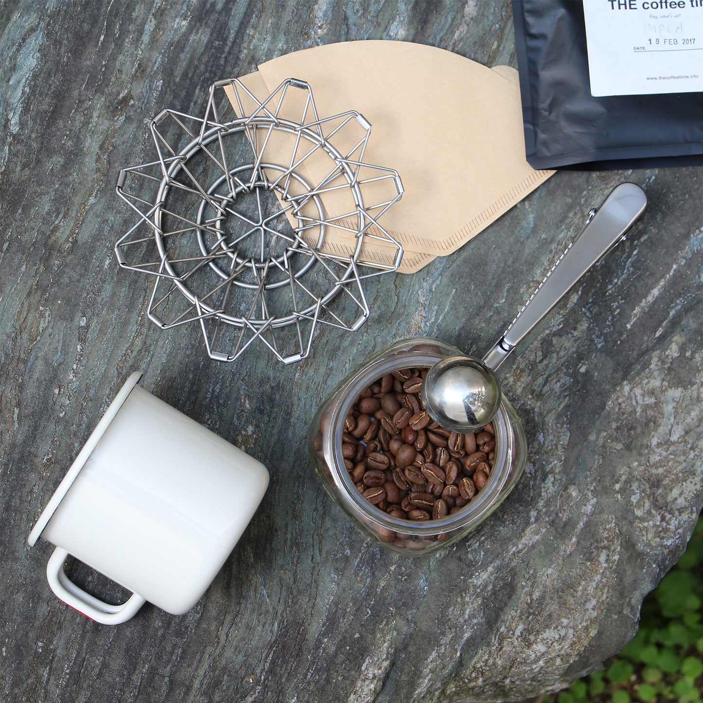 KIKKERLAND Collapsible Coffee Dripper Silver キッカーランド たためるコーヒードリッパー シルバー