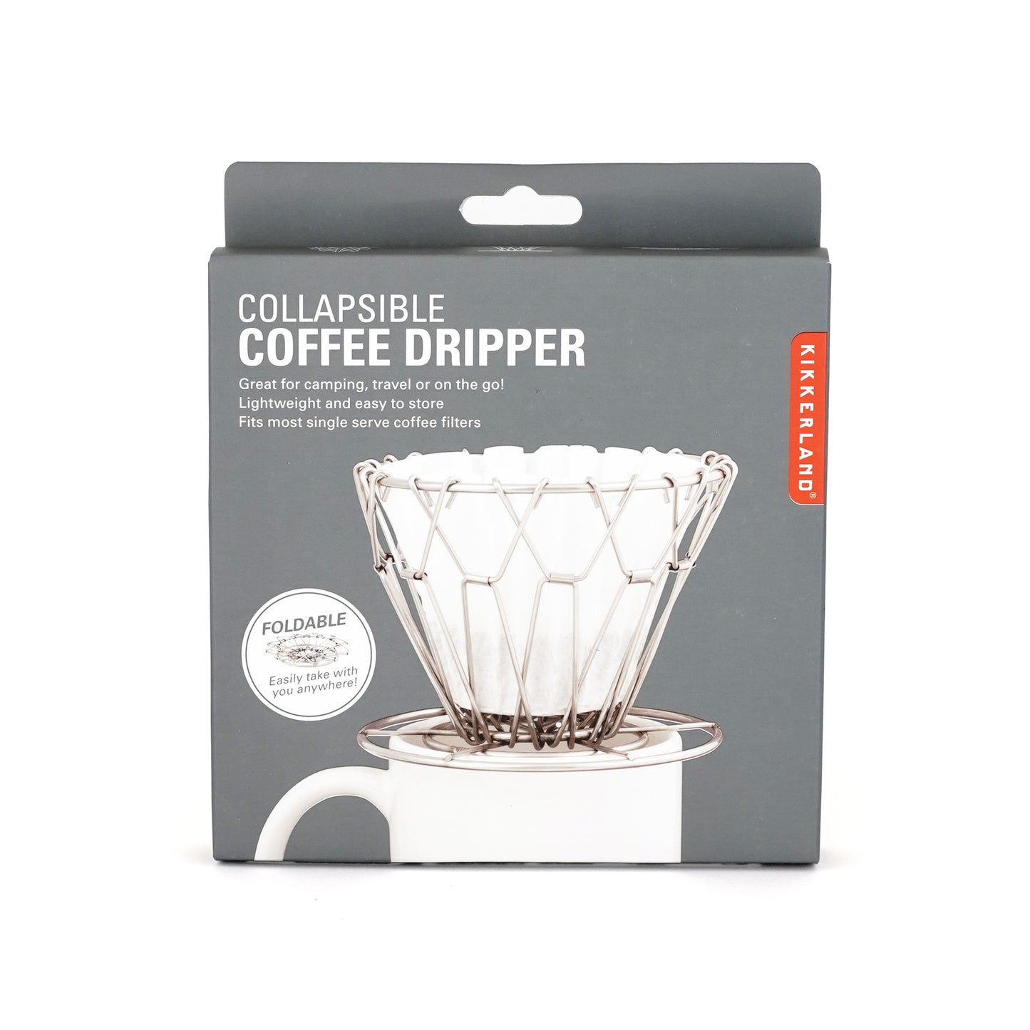 KIKKERLAND Collapsible Coffee Dripper Silver キッカーランド たためるコーヒードリッパー シルバー